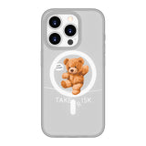 Brave Teddy Bear | MagSafe Compatible Luxurious Feel Frosted Soft and Hard Shell