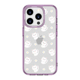 Cartoon Cats and Flowers | Clear Impact Soft and Hard Shell
