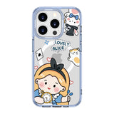 Cartoon Little Girl Alice | MagSafe Compatible Clear Impact Soft and Hard Shell