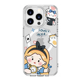 Cartoon Little Girl Alice | MagSafe Compatible Clear Impact Soft and Hard Shell