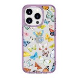 Colorful Retro Butterflies Collage | Clear Impact Soft and Hard Shell