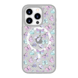 Fluttering Butterflies Collage | MagSafe Compatible Luxurious Feel Frosted Soft and Hard Shell