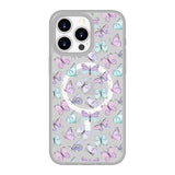 Fluttering Butterflies Collage | MagSafe Compatible Luxurious Feel Frosted Soft and Hard Shell