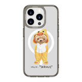 Lively Teddy Bear | MagSafe Compatible Clear Impact Soft and Hard Shell