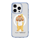Lively Teddy Bear | MagSafe Compatible Clear Impact Soft and Hard Shell
