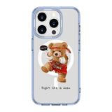 Boxer Teddy Bear | MagSafe Compatible Clear Impact Soft and Hard Shell