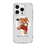 Boxer Teddy Bear | MagSafe Compatible Clear Impact Soft and Hard Shell