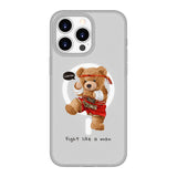 Boxer Teddy Bear | MagSafe Compatible Luxurious Feel Frosted Soft and Hard Shell