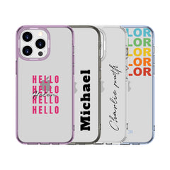Customize Personalized Name | Clear Impact Soft and Hard Shell
